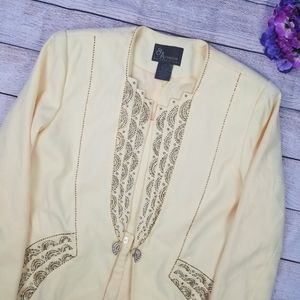 Pastel Yellow Two Piece Dress Suit Set